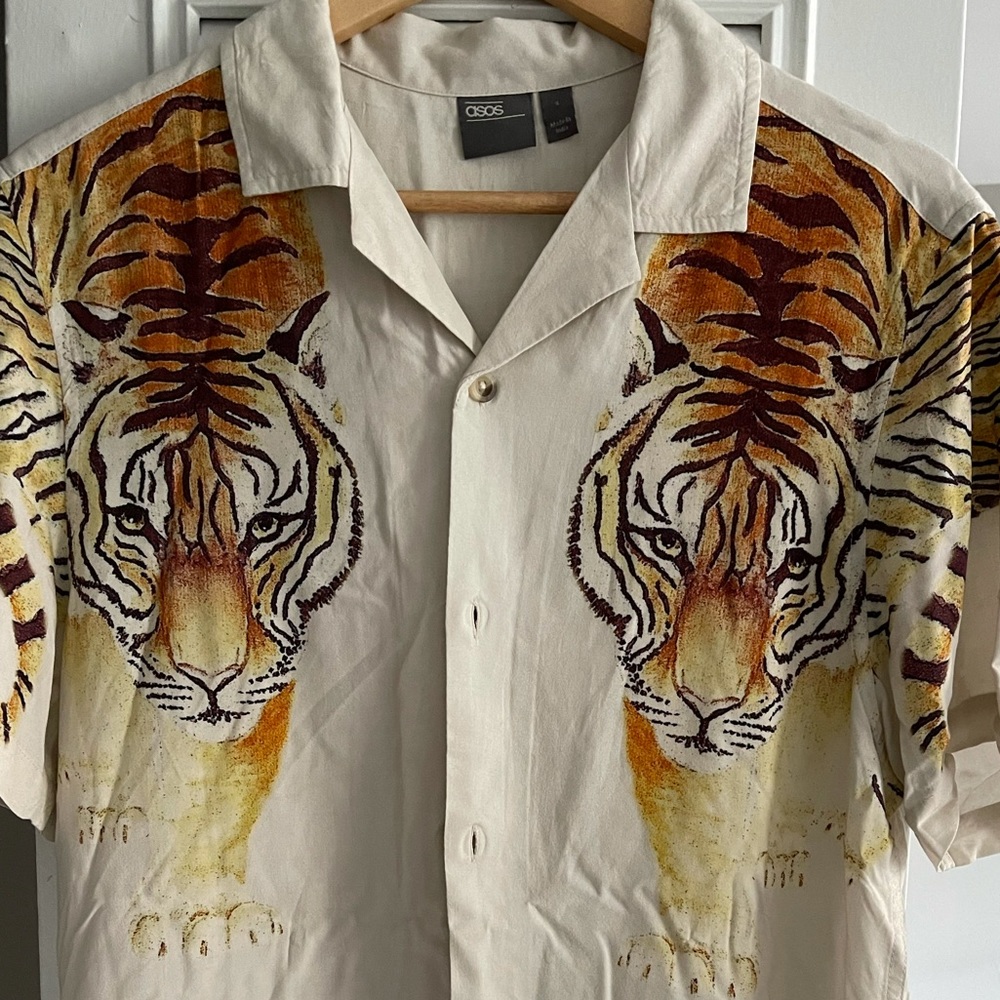 ASOS tiger button down